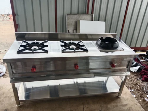 Stainless Steel Three Burner Gas Stove - Image 3