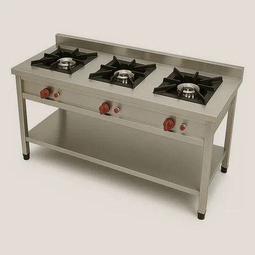 Stainless Steel Three Burner Gas Stove