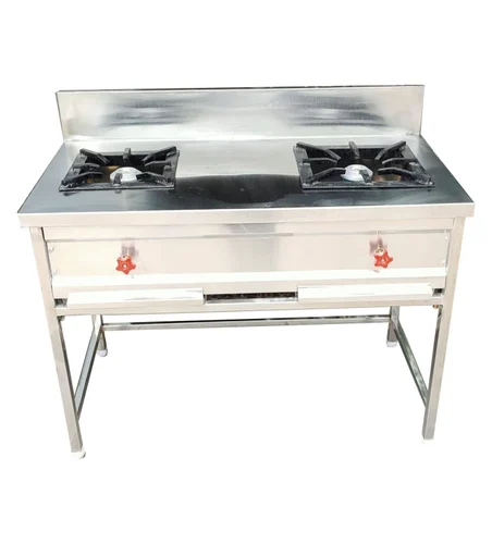 Stainless Steel Two Burner Gas Stove In Banglore